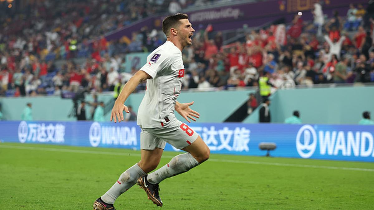 Serbia 2 3 Switzerland HIGHLIGHTS FIFA World Cup 2022 Switzerland   GettyImages 1446328921 