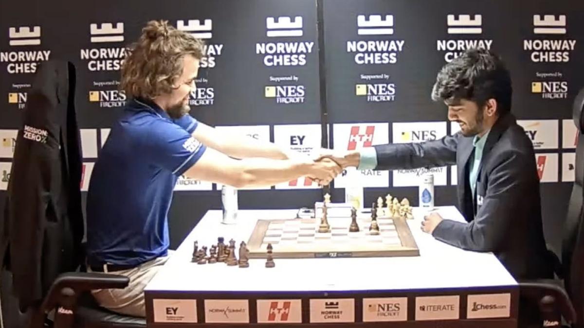 World Champion Gukesh loses to Magnus Carlsen in Freestyle Chess Grand Slam Tour