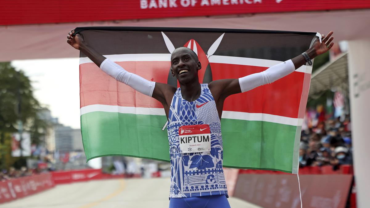 Marathon world record holder Kiptum sidesteps talk of two-hour mark