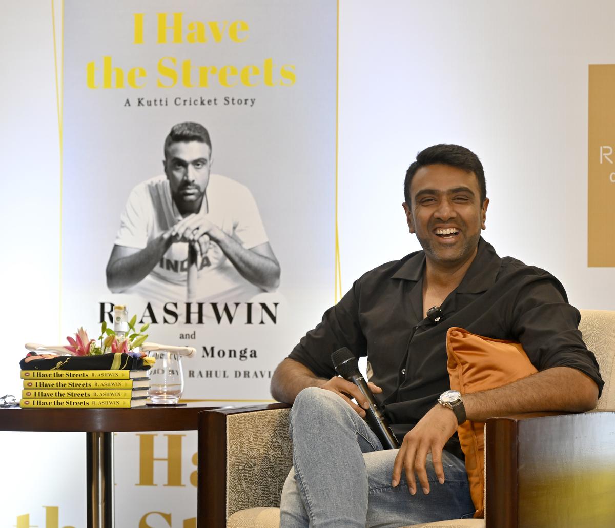 Indian cricketer R Ashwin (right) reserved first credit for his father, Ravichandran.