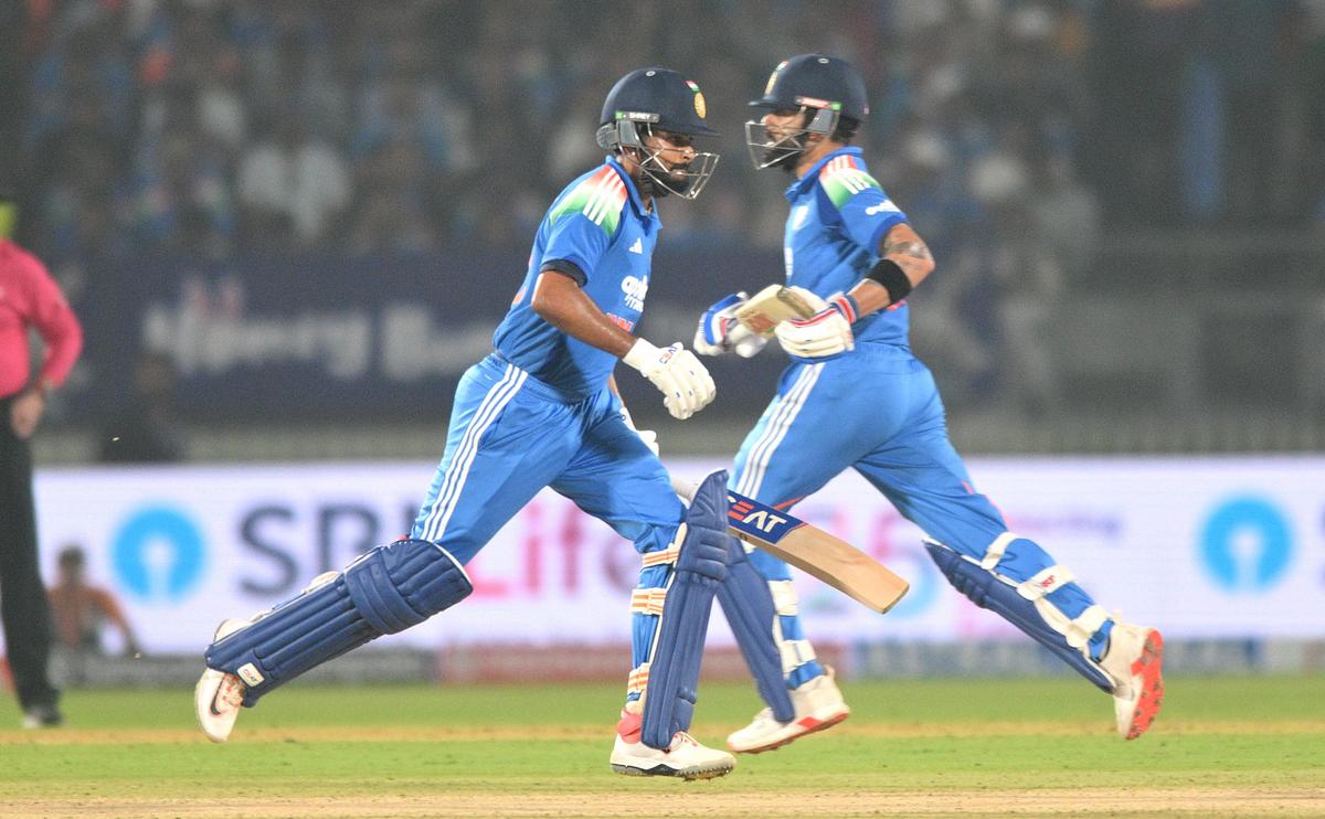 Virat Kohli and Shreyas Iyer added 77 runs for the third wicket and ensured India would reach the target despite the late stutters. 