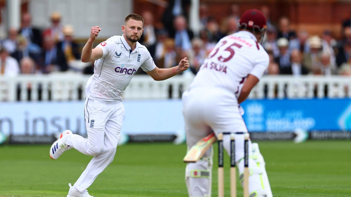 ENG vs WI, 1st Test: Atkinson steals spotlight in Anderson’s last game as England dominates West Indies on opening day