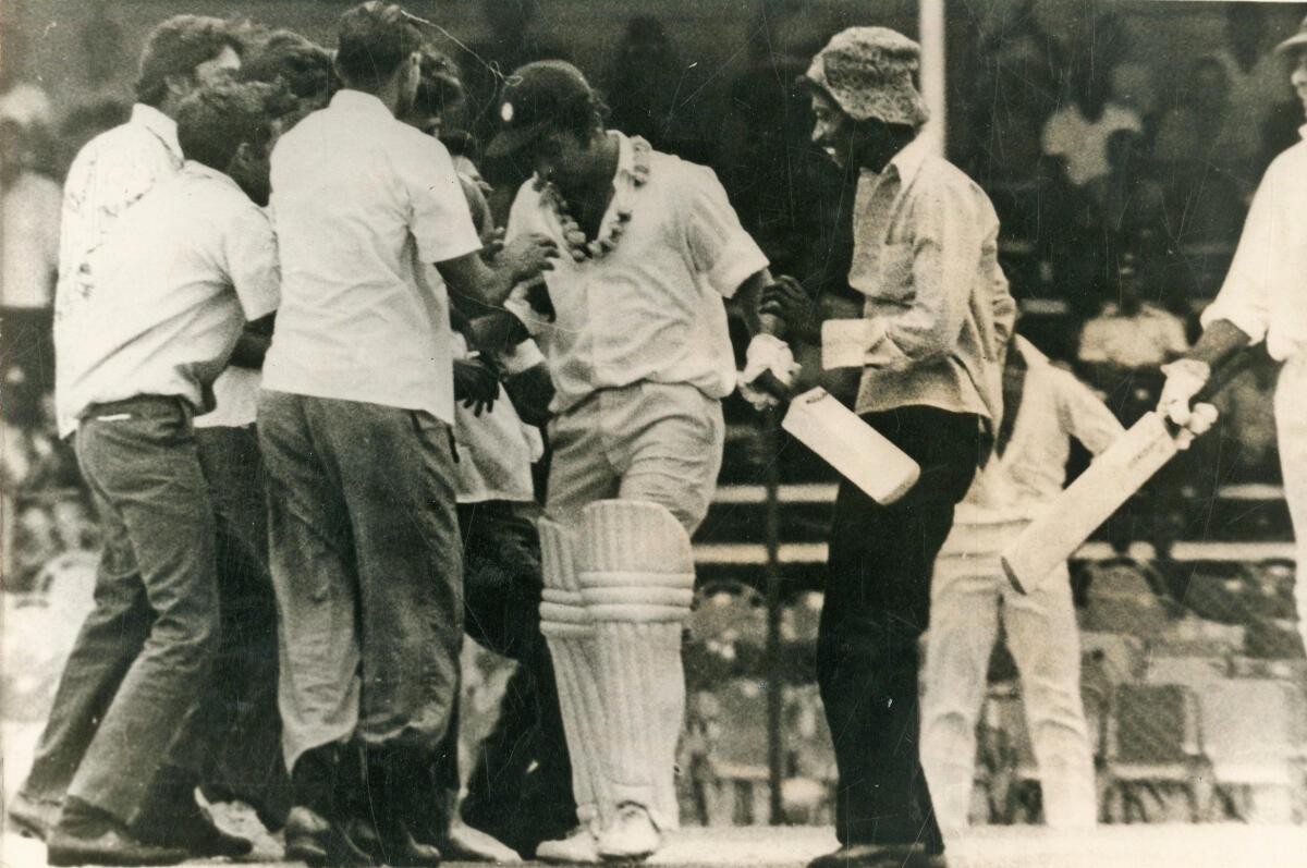 During the Port of Spain Test in 1971, Gavaskar scored 124 in the first innings as well. 