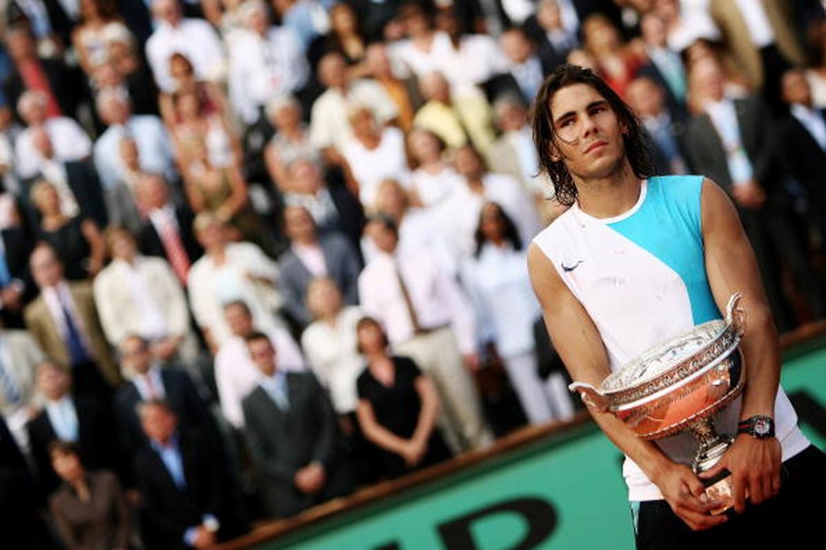 Nadal completed a hattrick of French Open titles in 2007.