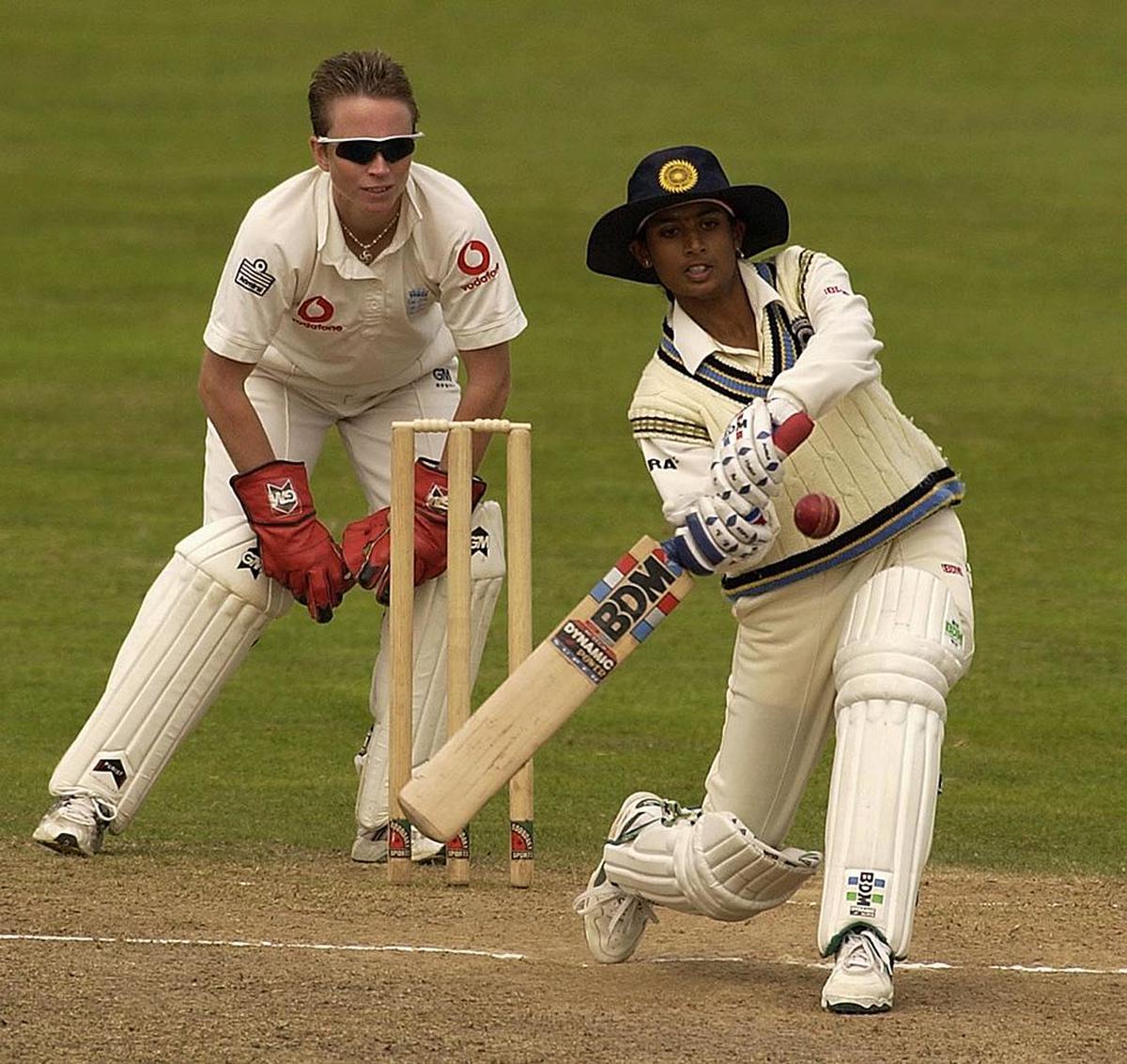Mithali Raj is the only double-centurion (214) in India-England women’s Test matches.