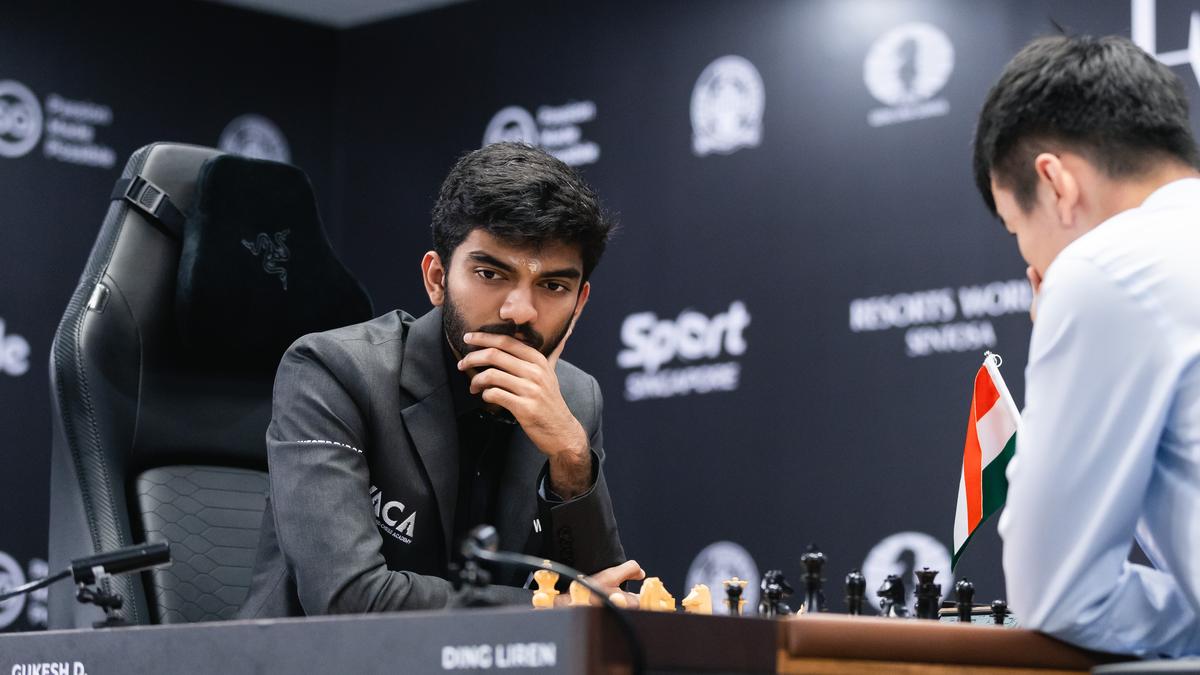 World Chess Championship 2024, Round 9 Gukesh fails to convert from