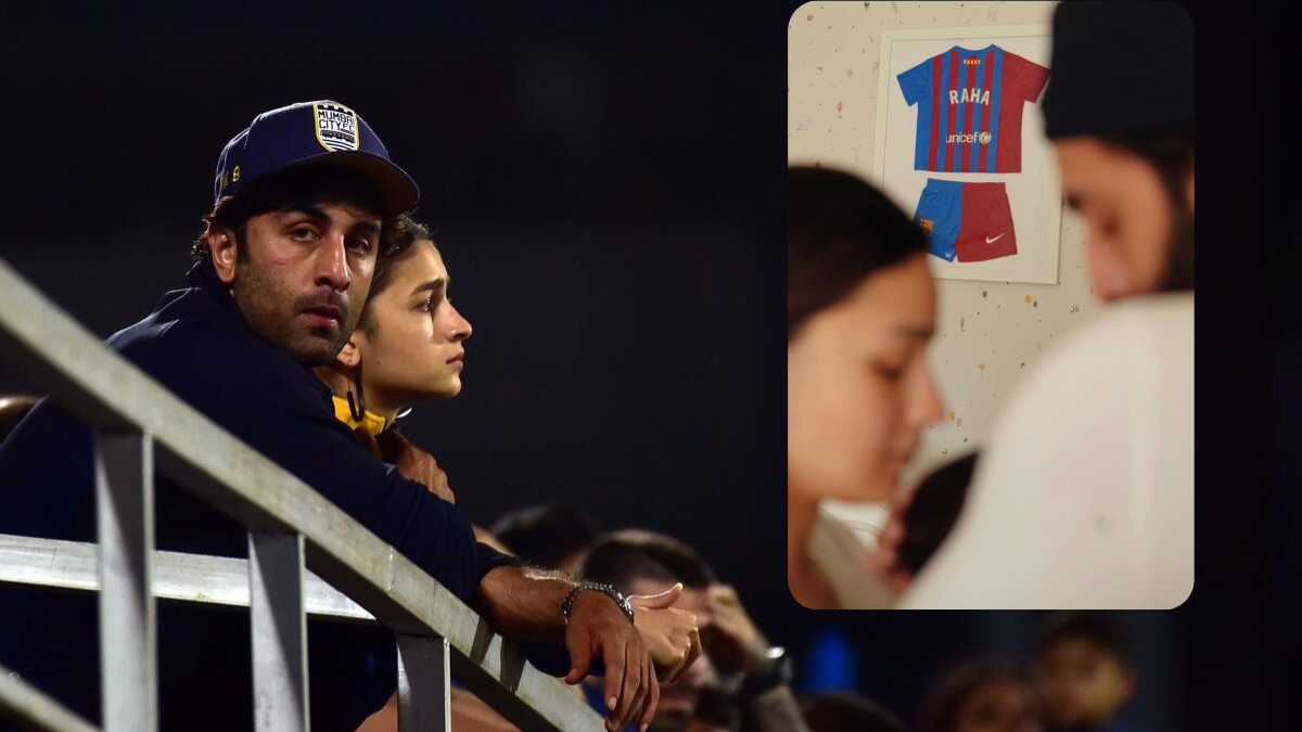 Ranbir Kapoor and Alia Bhatt reveal baby name on Barcelona jersey ...