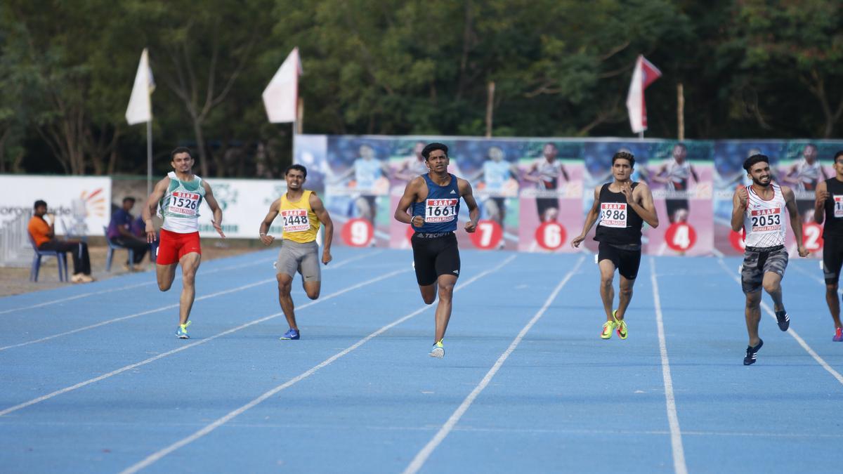 National Games 2022 Highlights: Praveen Chitravel wins Triple Jump Gold; Swapna Barman sets women’s High Jump Games record