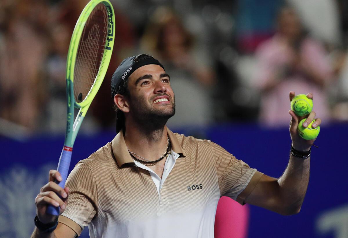 Mexican Open Berrettini solid in Acapulco; Alcaraz, Norrie pull out