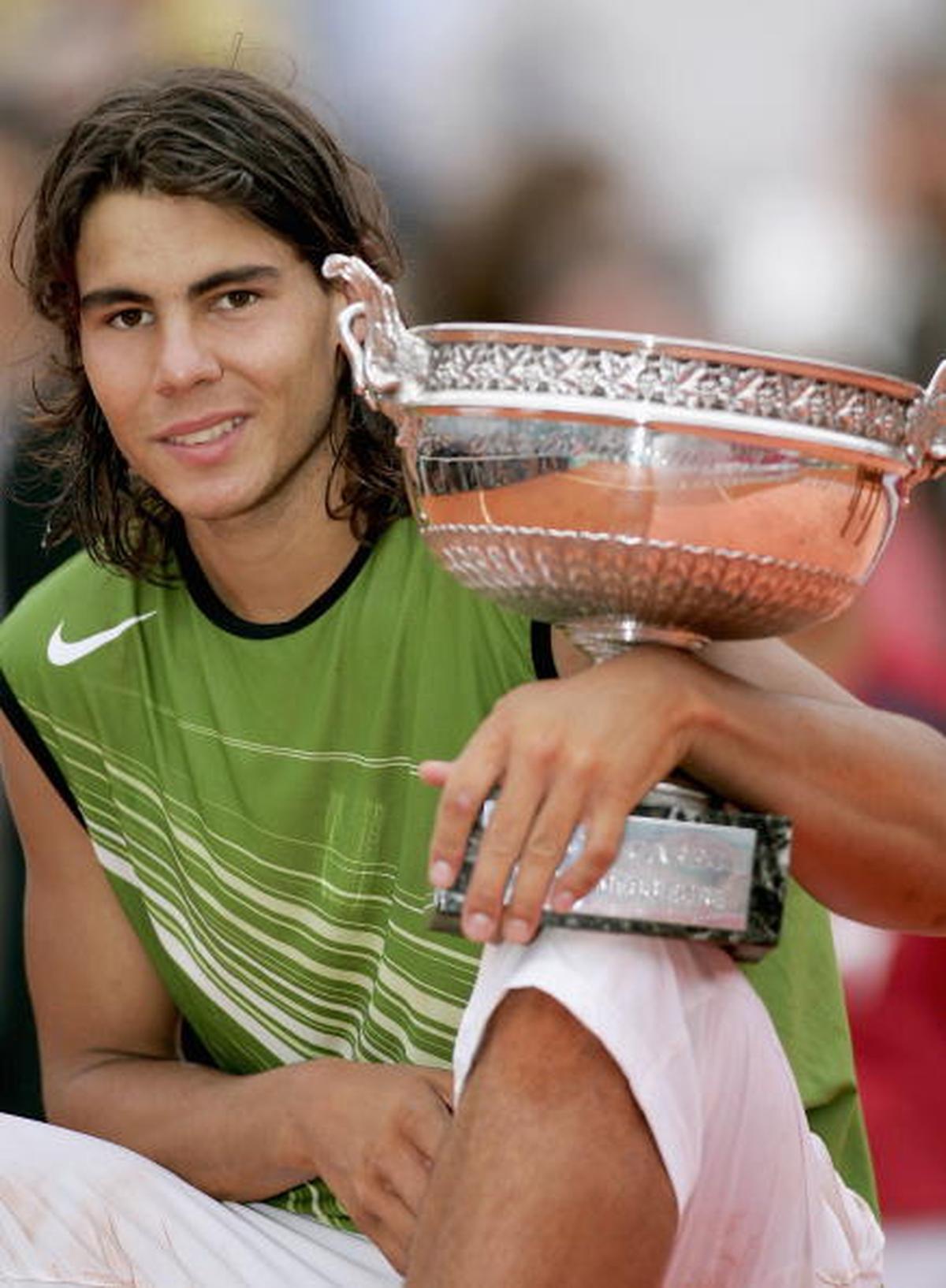 Rafael Nadal won his maiden Grand Slam title at the French Open in 2005.