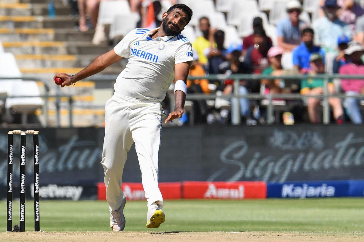 India’s Jasprit Bumrah delivers a ball during the second day of the second Test.