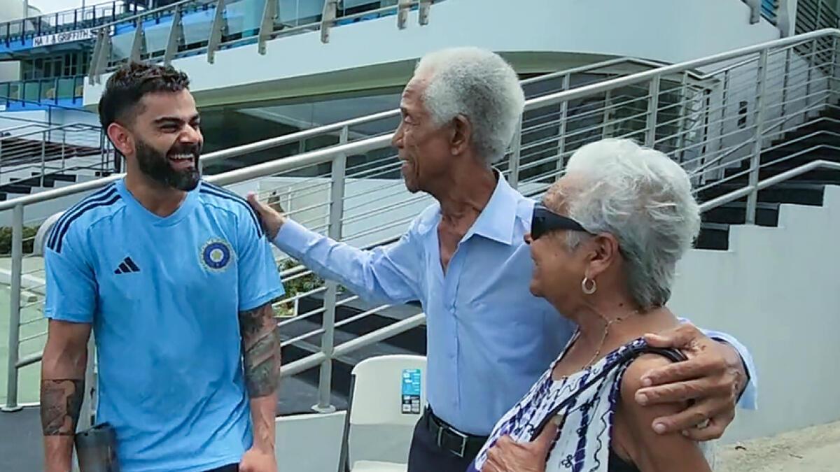 WATCH: Team India meets West Indies legend Sobers in Barbados ahead of Test series