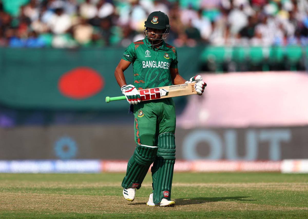 Bangladesh’s Najmul Hossain Shanto, with 757 runs at 50.46, is the highest run getter for the side