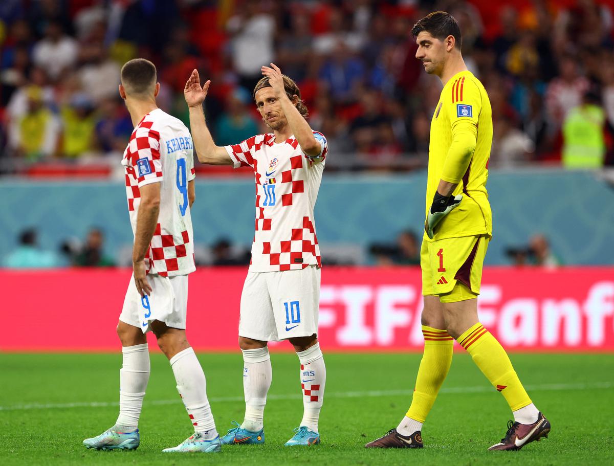 Modric and co. hang on, Croatia v Belgium