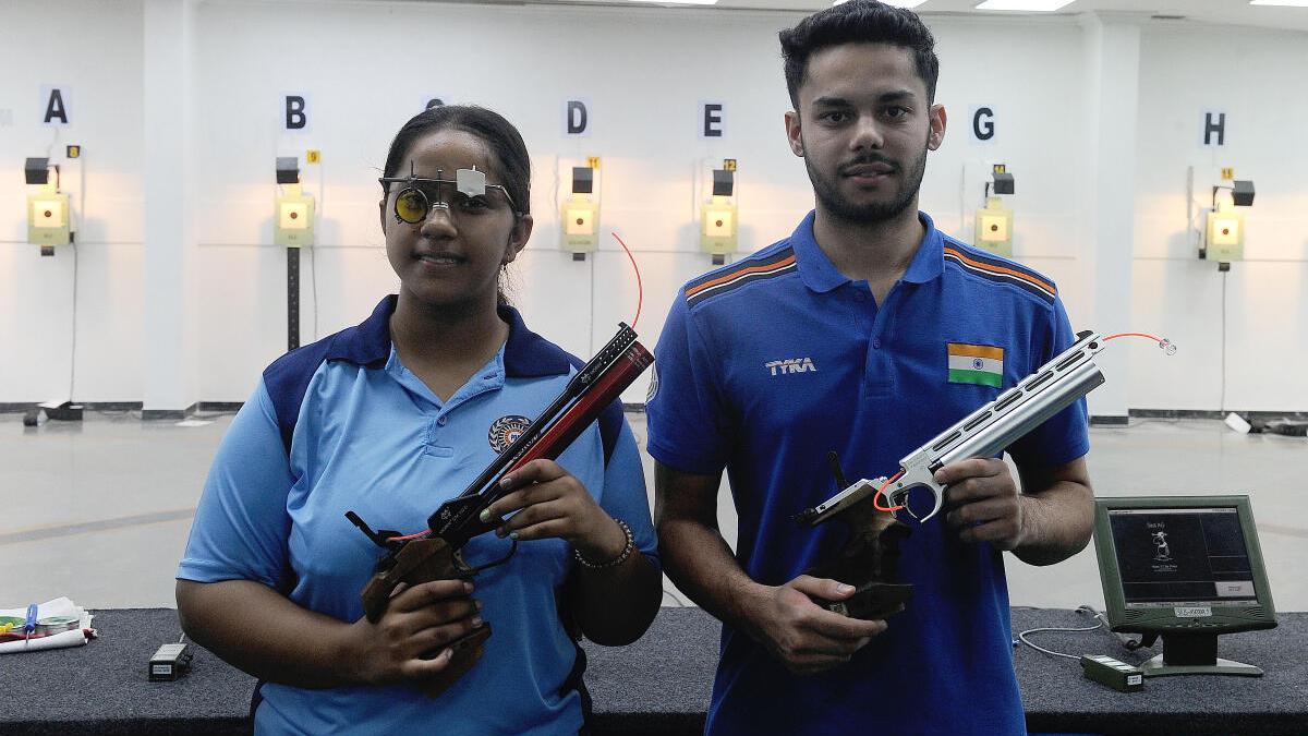 National Games: Sift Samra clinches women’s 50m 3p gold; Vijayveer and Harnavdeep win gold in 10m air pistol mixed team