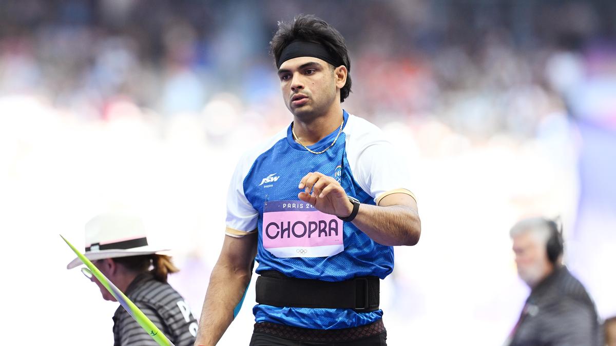 Paris 2024 Olympics: Why is Neeraj Chopra wearing a pink bib during javelin throw final?