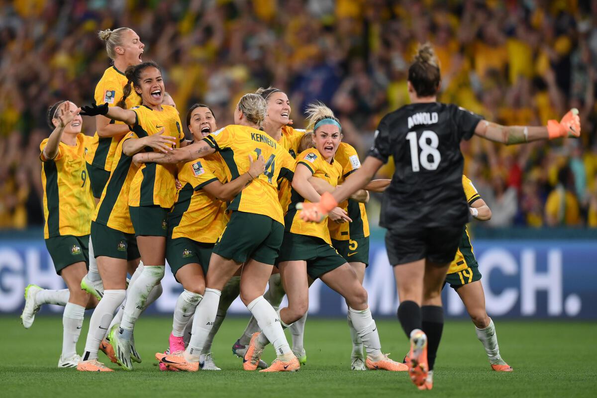 Longest penalty shootout in FIFA Women's World Cup™ history separates  Australia and France