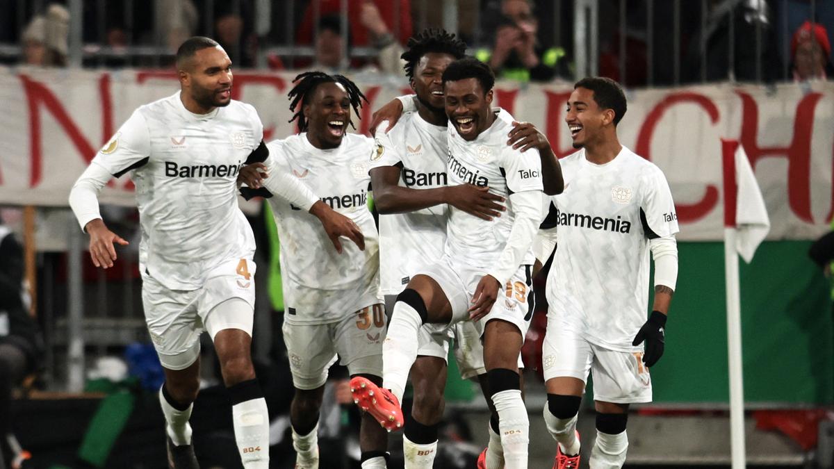 Leverkusen stuns host Bayern 1-0 to keep German Cup title defence on track