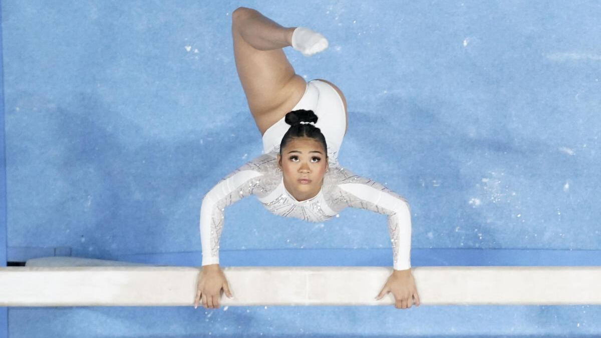 Reigning Olympic champion Sunisa Lee overcomes health issue to compete at U.S. Gymnastics Championships