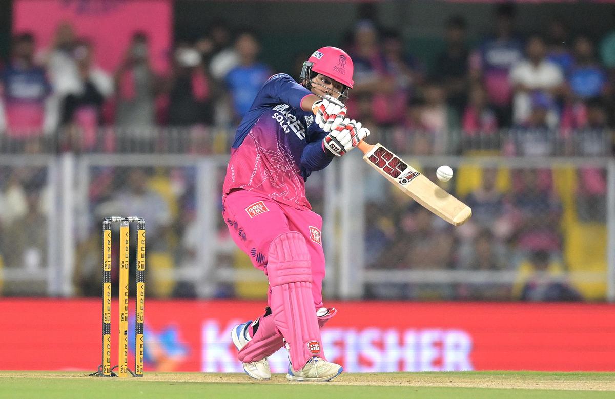 RR vs MI IPL 2026: Jaiswal’s quick-fire 50, Suryavanshi cameo, help Royals trounce MI in rain-curtailed game  For the first half of Tuesday evening, the Barsapara Stadium in Guwahati witnessed rain at varying intensities. The latter part saw a different sort of downpour — a hailstorm of boundaries from the blades of Rajasthan Royals openers Yashasvi Jaiswal and Vaibhav Suryavanshi.The left-handed duo’s batting deluge swept away a dazed Mumbai Indians side as the Royals sailed to a comfortable 27-run win in a rain-truncated IPL 2026 match here in the wee hours of Wednesday.The triumph lifted the Royals to the top of the standings following their third successive win, while it was a second defeat on the trot for MI.Earlier, an intense afternoon thunderstorm, followed by on-and-off drizzle, had threatened to nip the game in the bud.But the weather relented around 9 PM, allowing the ground staff to salvage an 11-over shootout, which proved to be as enthralling as a full-fledged game. Vaibhav Suryavanshi welcomed Jasprit Bumrah with a six over fine-leg to begin his 39-run blitz.
                                                            | Photo Credit: 
                                RITU RAJ KONWAR
                            

                            Vaibhav Suryavanshi welcomed Jasprit Bumrah with a six over fine-leg to begin his 39-run blitz.
                                                            | Photo Credit: 
                                RITU RAJ KONWAR
                                                    Jaiswal lit the fuse for the batting carnival with a stunning first-over takedown of Deepak Chahar that yielded 22 runs after MI skipper Hardik Pandya won the toss.From the other end, Suryavanshi showed no signs of nerves in his much-hyped-up face-off with Jasprit Bumrah. In fact, the 15-year-old welcomed the MI pacer with a six – a sure-footed whip over long on. He backed it up by getting inside the line and pulling Bumrah over square leg for another maximum.Jaiswal and Suryavanshi were on a single-minded offensive charge, taking on all MI bowlers alike, depositing them to all parts of the ground.ALSO READ:DC vs GT, IPL 2026: Gill set to return as Gujarat Titans visits Delhi CapitalsBy the time Shardul Thakur had caught Suryavanshi caught at deep extra cover, the Royals openers had already racked up 80 from just five overs.Jaiswal, though, continued with his flamboyant shot-making ways to bring up his second consecutive fifty as the Royals rocketed to 150.The required-run-rate pressure didn’t take too long to impair MI’s response — the visiting side lost a wicket each in its first three overs.Leg-spinner Ravi Bishnoi’s two-wicket burst in the fifth over effectively shut the door for the visiting side in the contest that soon wound up in the Royals’ favour.Published on Apr 08, 2026  #IPL #Jaiswals #quickfire #Suryavanshi #cameo #Royals #trounce #raincurtailed #game
