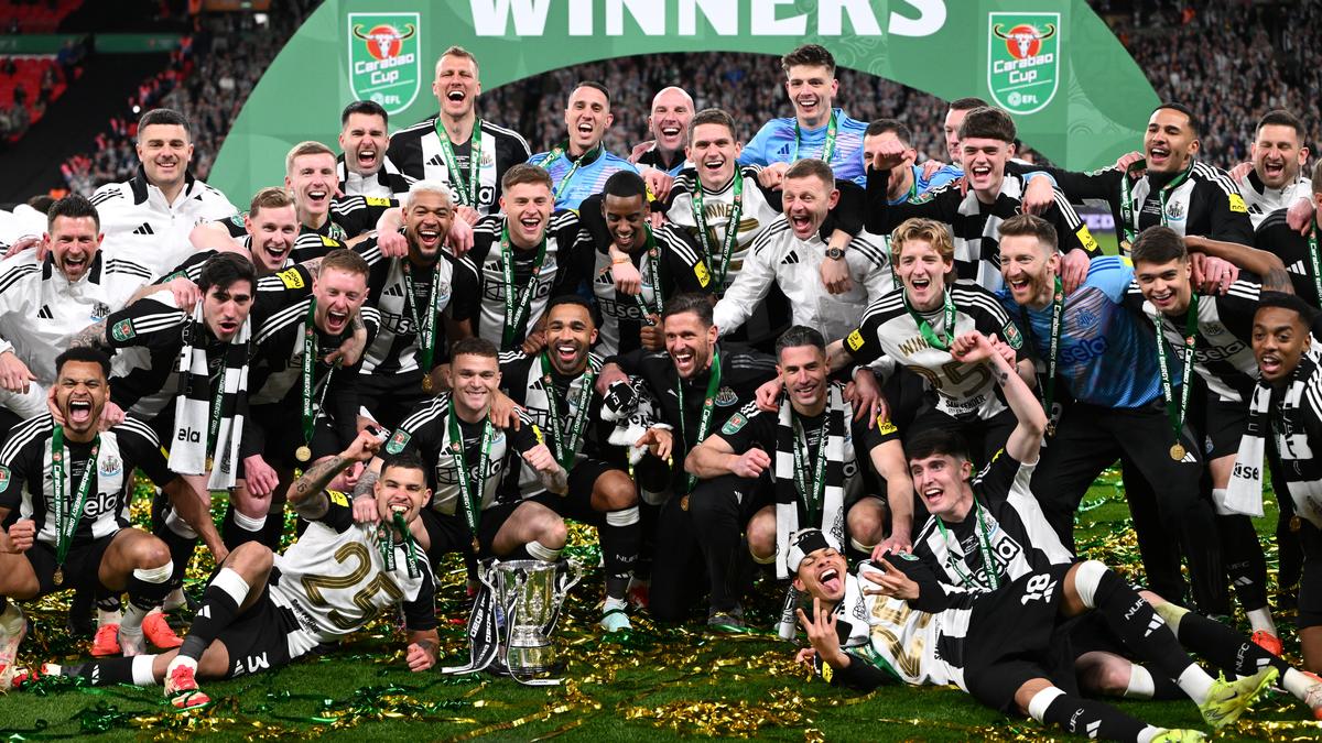 Newcastle United beats Liverpool in Carabao Cup final, wins first domestic trophy in 70 years