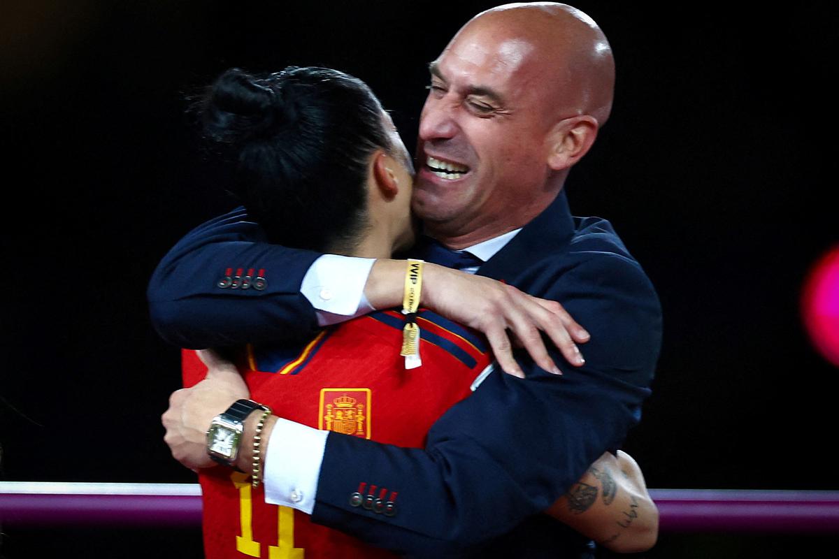 Spain’s Jennifer Hermoso was kissed by Luis Rubiales on the lips, without her consent.