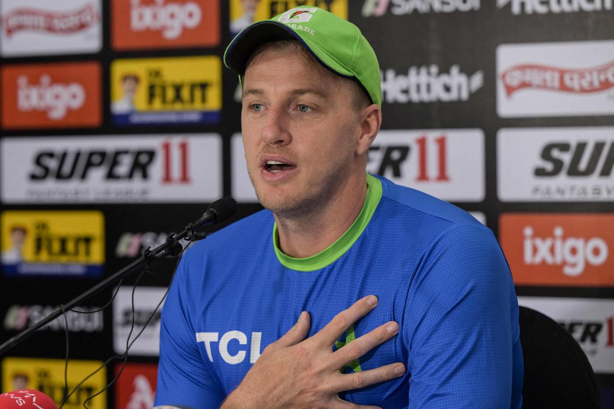 Pakistan’s bowling coach Morne Morkel during the media briefing ahead of the Sri Lanka match. 