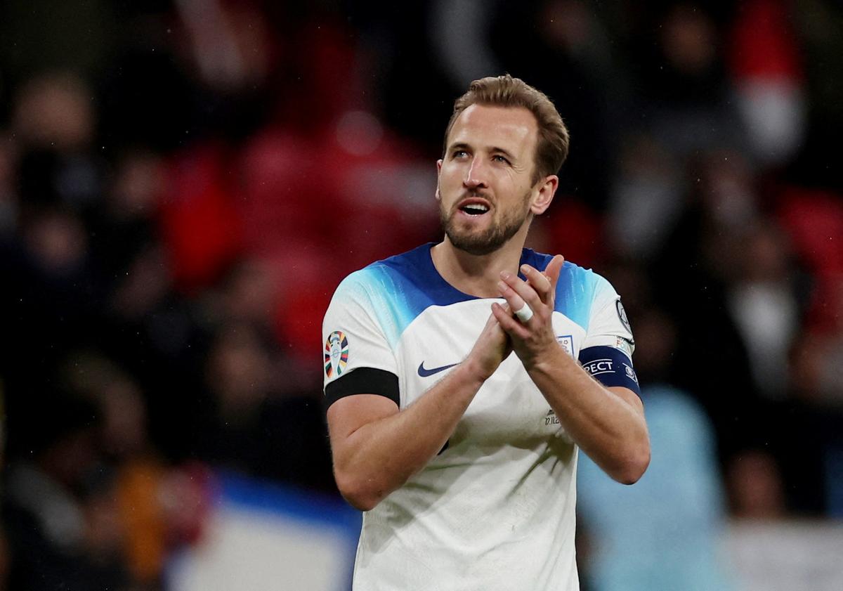 FILE PHOTO: England’s Harry Kane celebrates after the  UEFA Euro 2024 Qualifier match against Malta. 