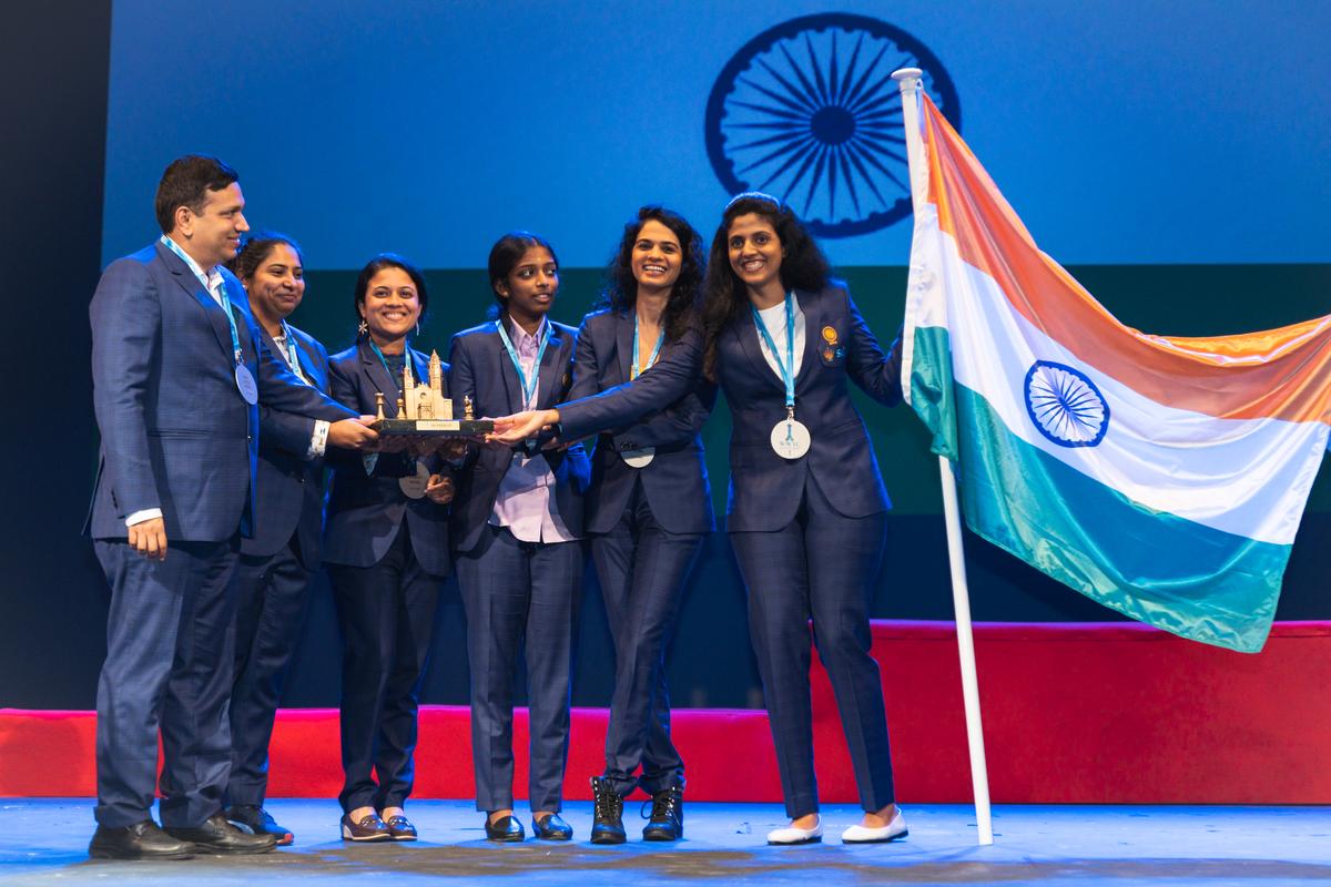 The Indian women team won bronze in the Chess Olympiad 2022. 