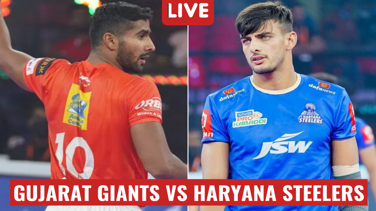 Gujarat Giants 32-33 Haryana Steelers Highlights, Pro Kabaddi 2022: Manpreet settle scores on Ram Meher with a 1-point win over Gujarat