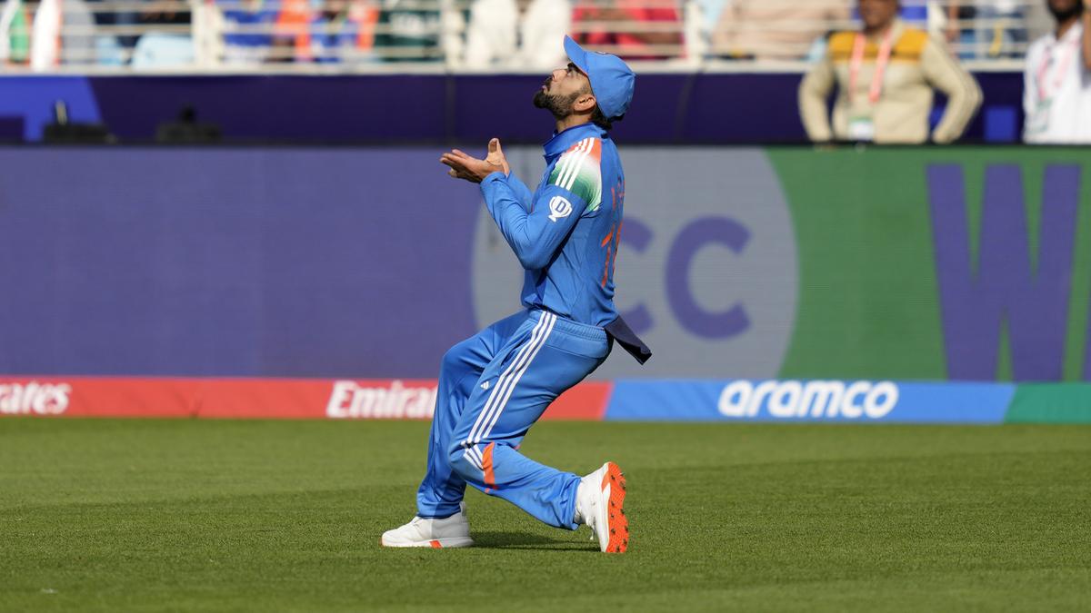 ICC Champions Trophy 2025: Kohli goes past Azharuddin’s record for most catches by an Indian fielder in ODIs