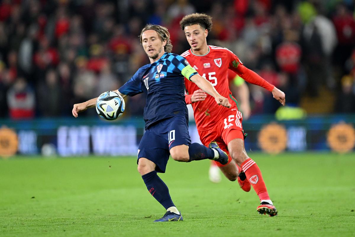 Captain fantastic: Luka Modric (front) has led Croatia to the final of the FIFA World Cup 2018 and the UEFA Nations League and will look to go the distance in the European Championship in Germany this month.