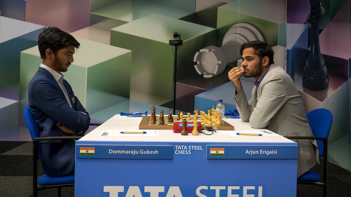 Tata Steel Round 2: Anish Giri vs Dommaraju Gukesh 