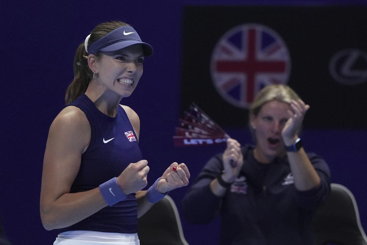 Japan’s hopes of salvaging the tie fell on the shoulders of Moyuka Uchijima but she was no match for Boulter (in picture), who wrapped up a comfortable 6-2, 6-1 victory in 68 minutes.