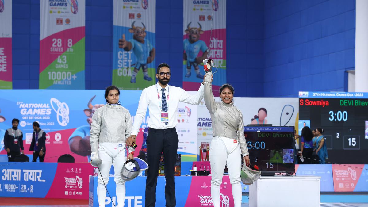 National Games 2023: Olympic fencer Bhavani Devi continues domination, hosts Goa win first gold