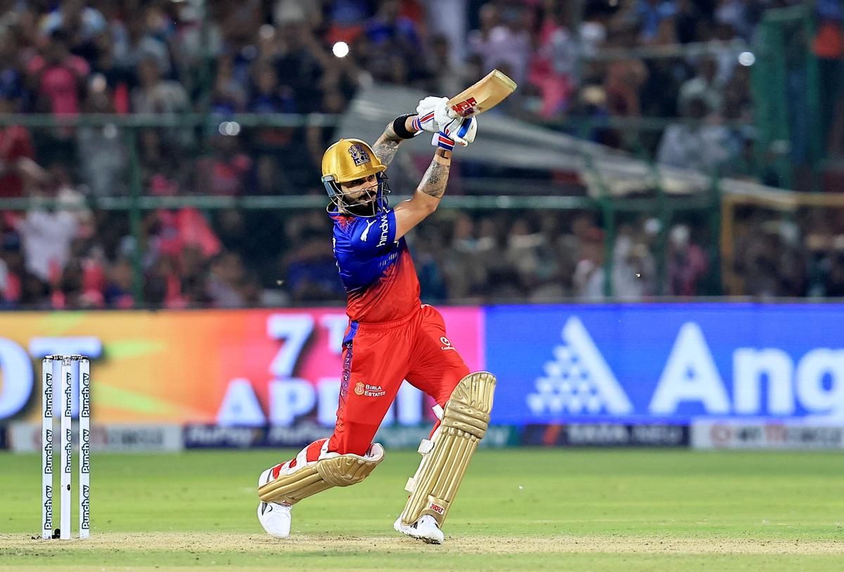 Royal Challengers Bengaluru’s Virat Kohli plays a shot. 