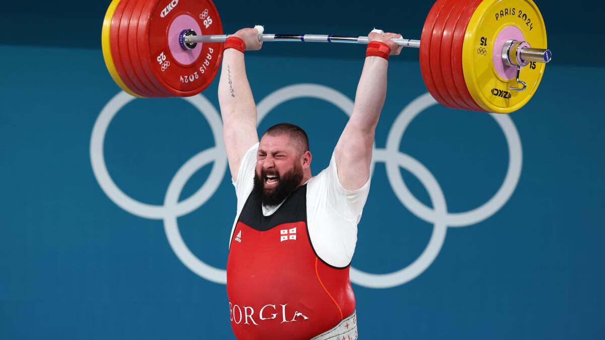 Paris 2024 Olympics: Lasha Talakhadze wins third-straight heavyweight weightlifting title