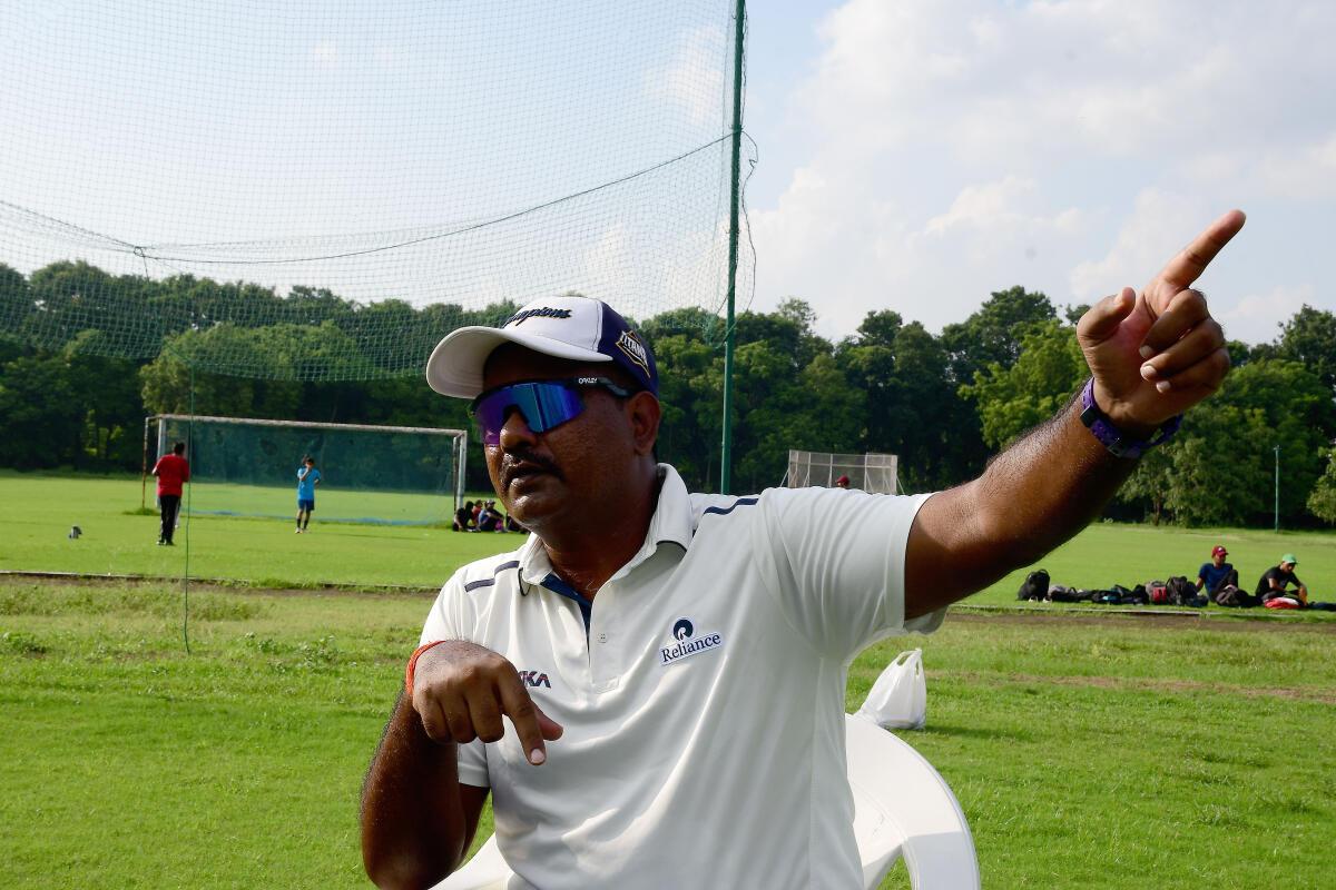 From close quarters: Jitendra Singh, Hardik Pandya’s childhood coach, continues to work closely with the Indian all-rounder. 
