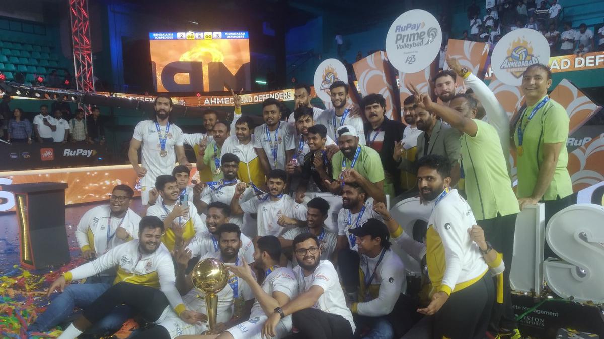 PVL 2023 Final: Ahmedabad Defenders beats Bengaluru Torpedoes in five-set thriller to clinch title