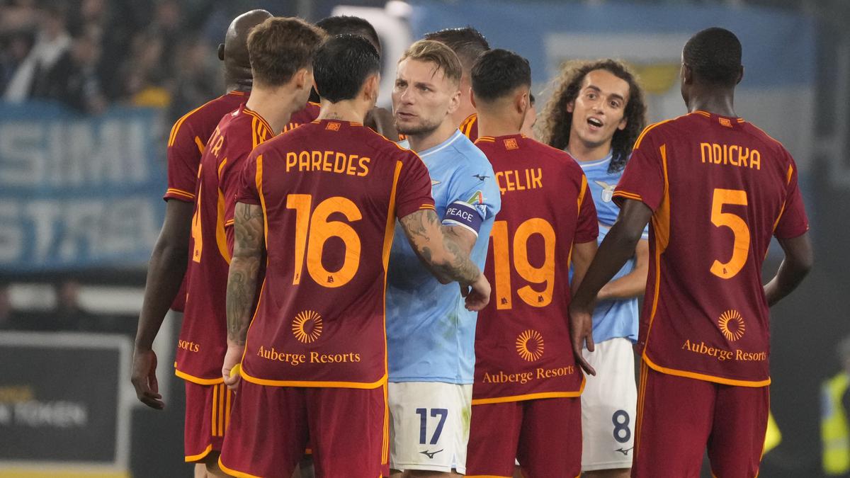 Serie A: Lazio and Roma share spoils in heated derby draw; Inter beat Frosinone