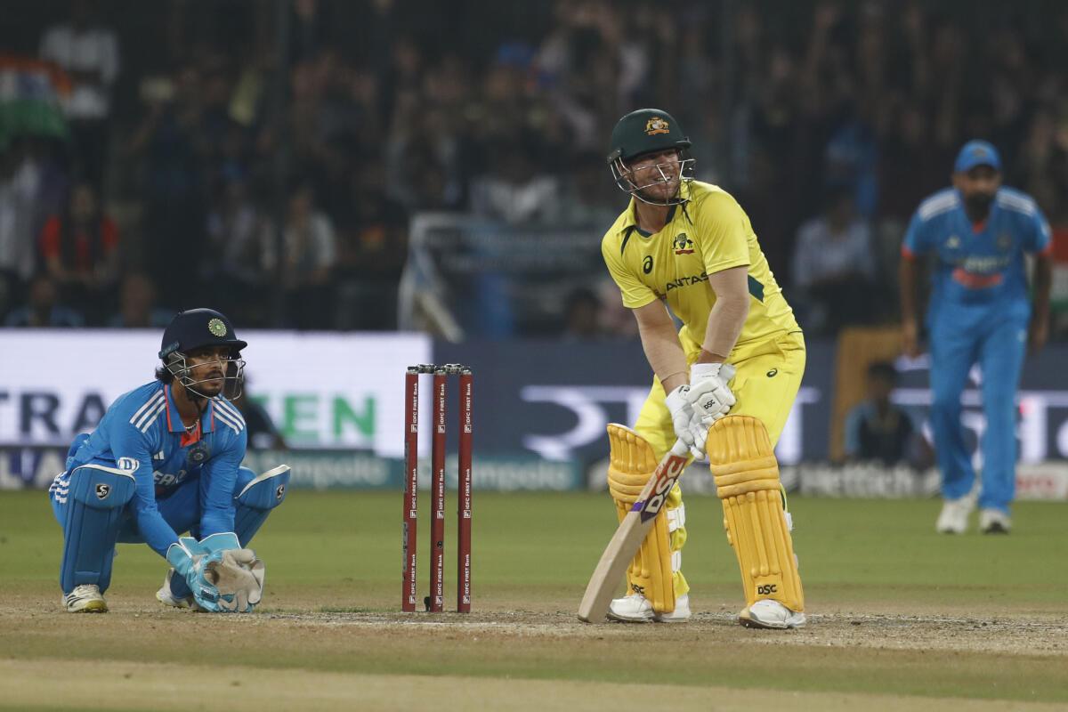 R. Ashwin and David Warner brought some spice into a fading contest, with the Aussie southpaw briefly dashing the off-spinner with a right-handed guard. 