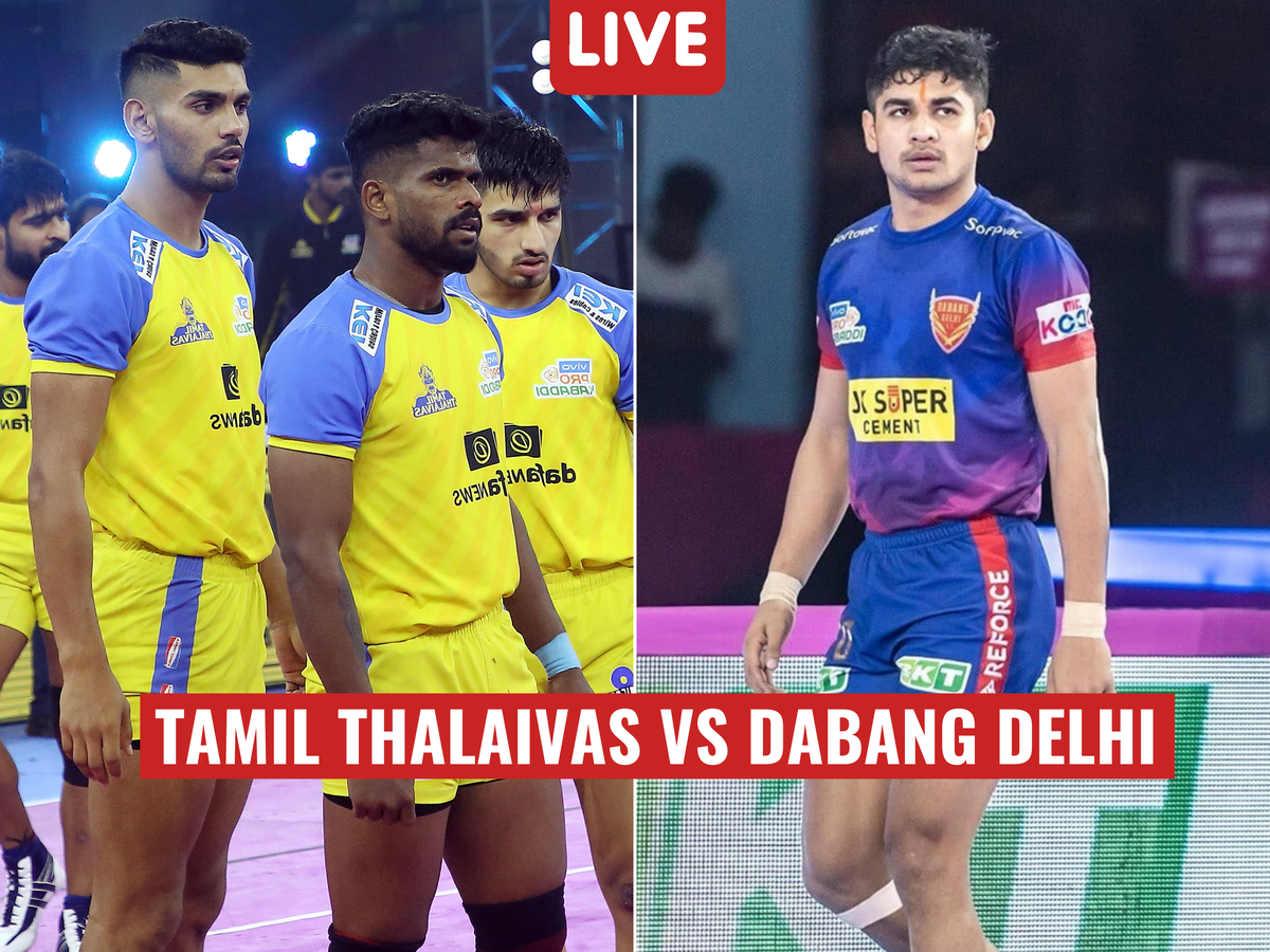 Tamil Thalaivas 49-39 Dabang Delhi Highlights, Pro Kabaddi 2022 Dabang Delhi surrenders against Narender 24-point effort