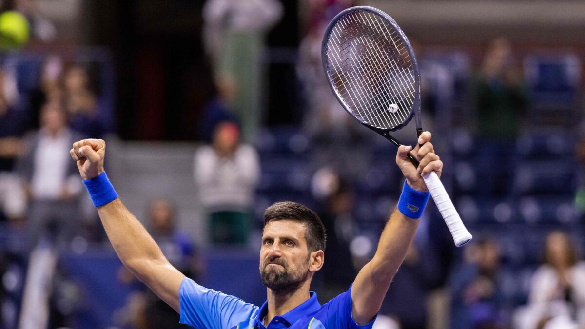 Djokovic into U.S. Open last 16 after winning five-set thriller against Laslo Djere