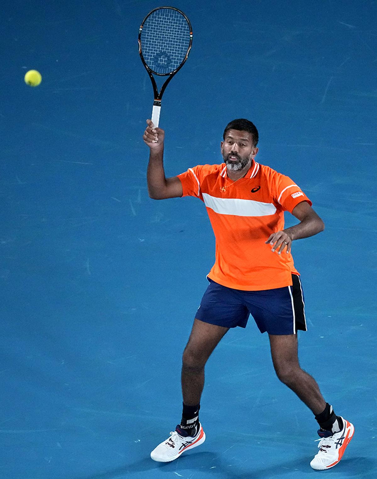 Age no bar: Rohan Bopanna became the oldest man to win a Grand Slam title as he and partner Mathew Ebden lifted the Australian Open men’s doubles title in January this year.