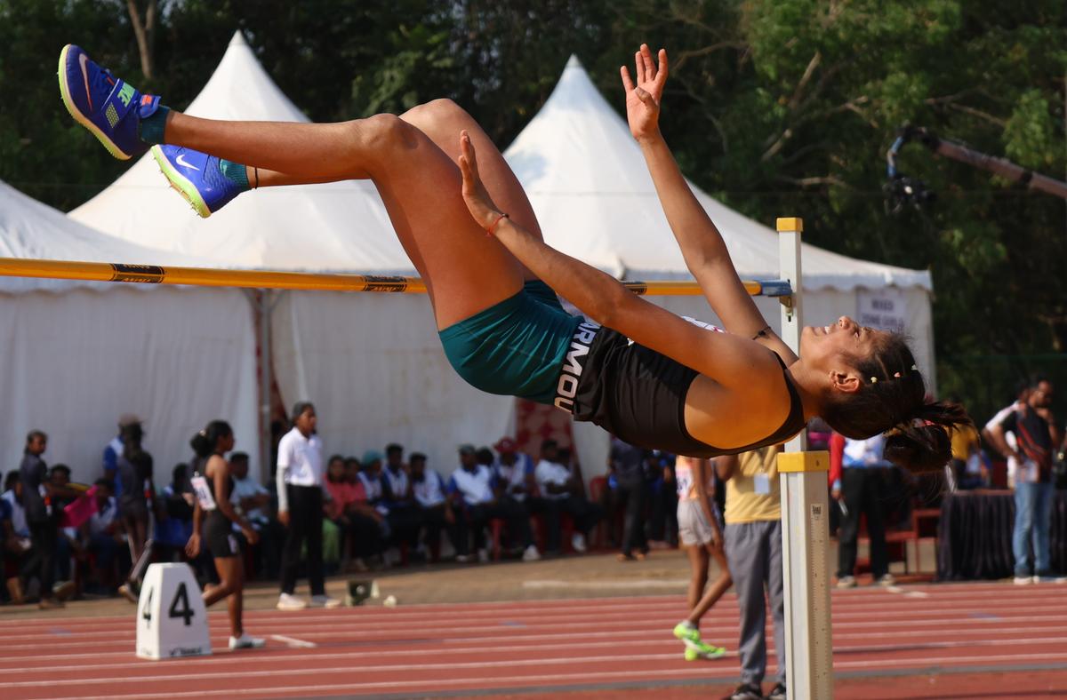 The 18-year-old made a bold move and attempted a personal best 1.90m after bettering her own meet record with 1.85m. 