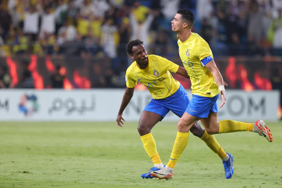 Cristiano Ronaldo nets first goal to help Al Nassr move back top of the  table