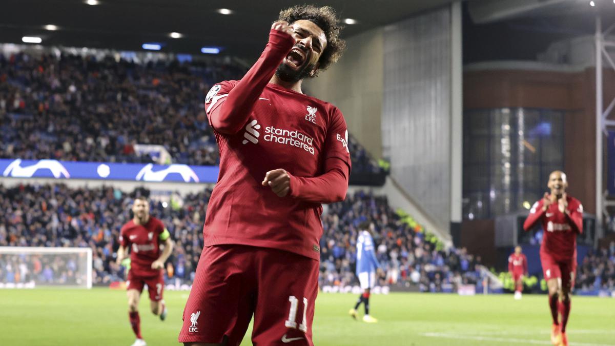 Mohamed Salah hat-trick helps Liverpool thrash Rangers 7-1 to near UCL last 16