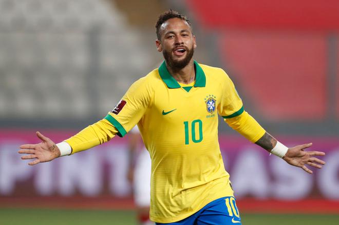 Neymar Jr ha marcado 75 goles con Brasil hasta ahora.