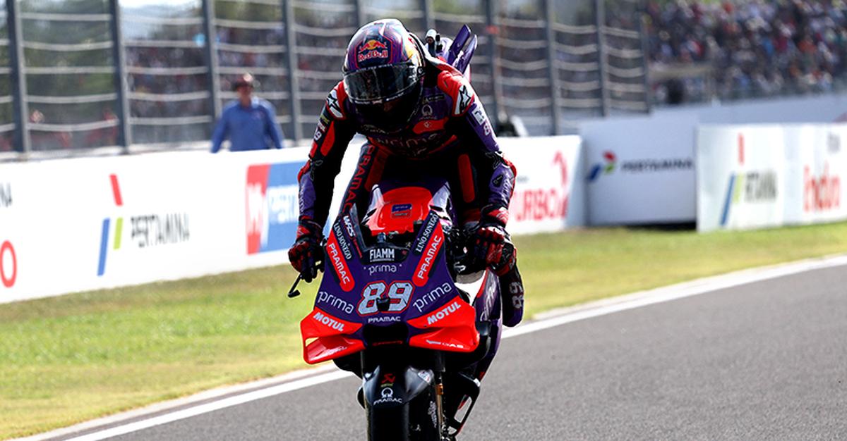 Prima Pramac Racing’s Jorge Martin in action during the Indonesian GP.