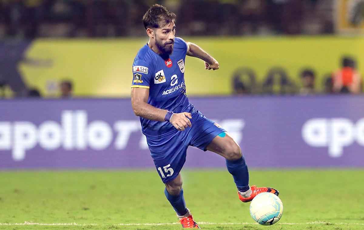 File Photo: Balwant Singh in action for Mumbai City FC.
